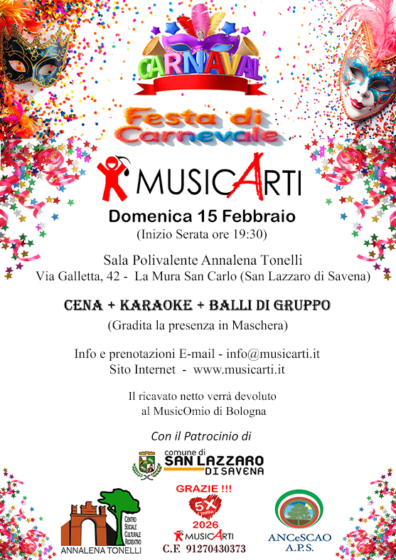 Festa di Carnevale Bologna Febbraio 2026
